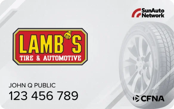Lamb's Tire & Automotive Credit Card